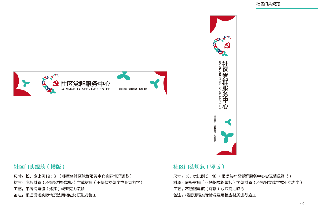 深圳社区党群服务中心标识